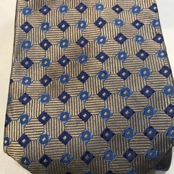 #1505 GEOFFREY BEENE MEN'S SILK WOVEN NECKTIE 56X4 - Picture 3 of 4